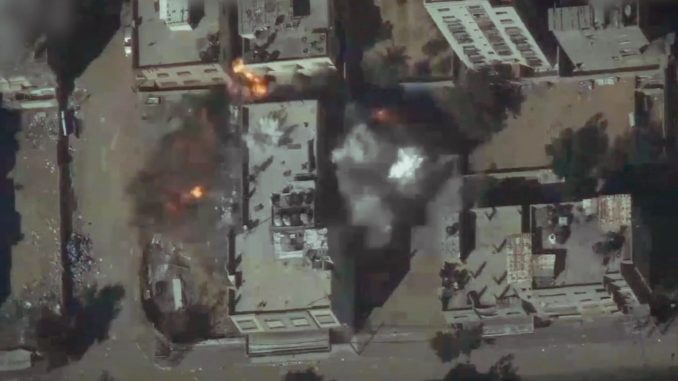 dts_image_24234_dhkpoeiafb Angriff auf Gazastreifen am 15.10.2023 (IDF, über dts Nachrichtenagentur)
