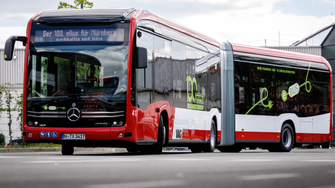 VAG nimmt 100. eBus in Betrieb eBus (über VAG/Daniel Karmann)