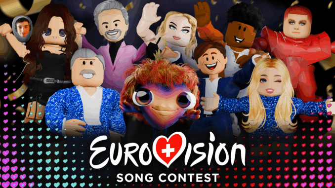 Eurovision_PressReleasePoster_16.9_2025-05-06_v2 ESC x Roblox (über EBU)