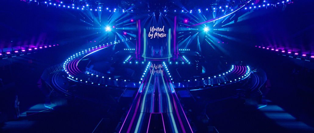 Wie die Wiener Stadthalle zur ESC-Bühne wird: LED-Blatt, goldenes Konstrukt und Hollywood-Kameras